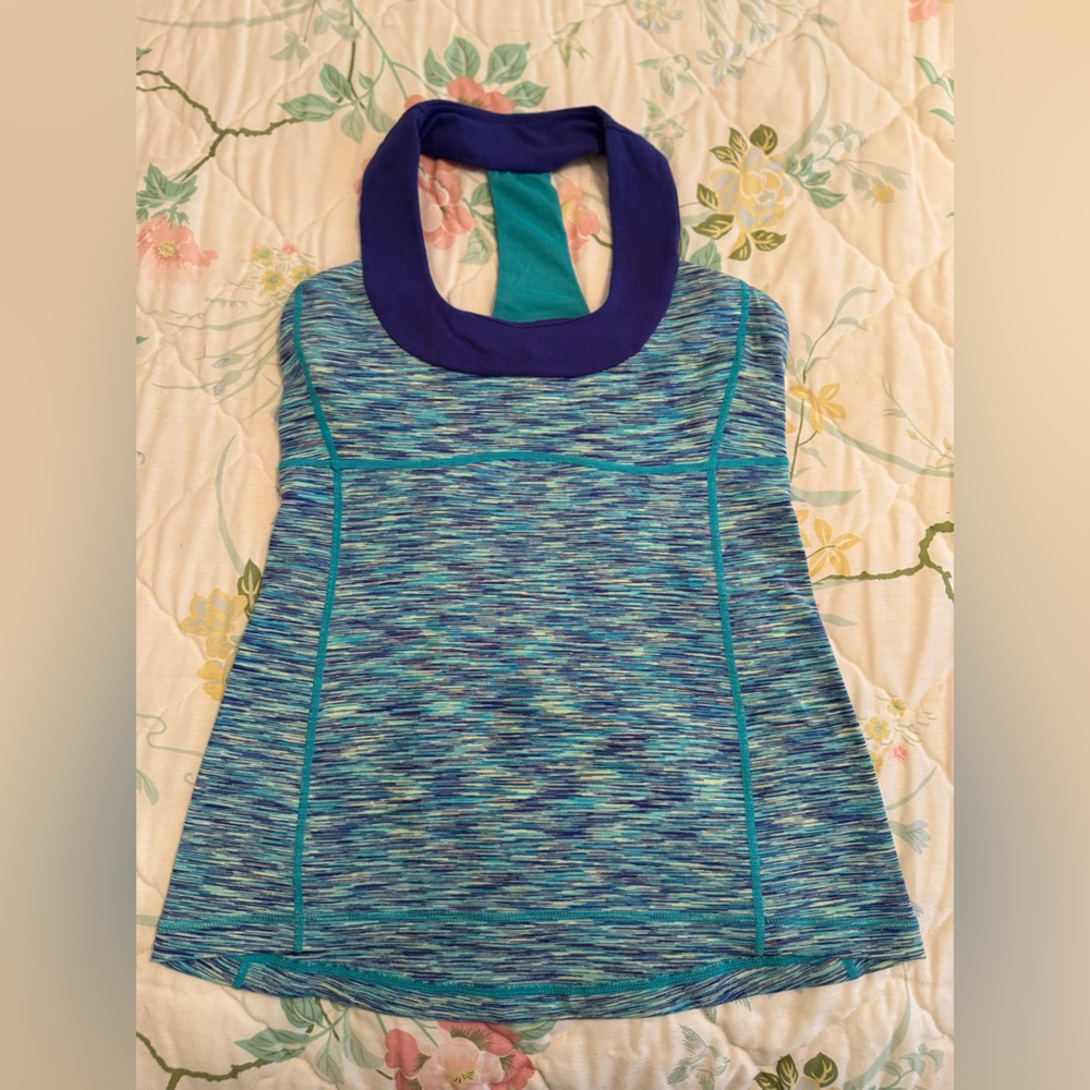 lululemon athletica Blue and Purple Tank Top